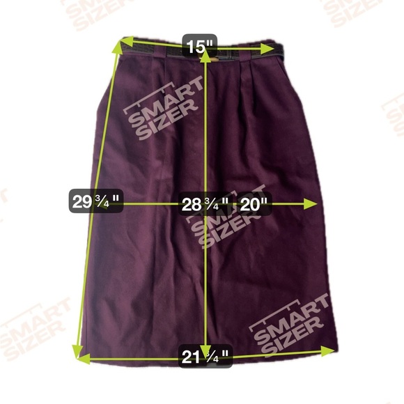 Vintage Requirements 100% Wool Skirt Sz 14 - Picture 9 of 10